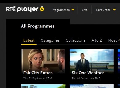 rte player news