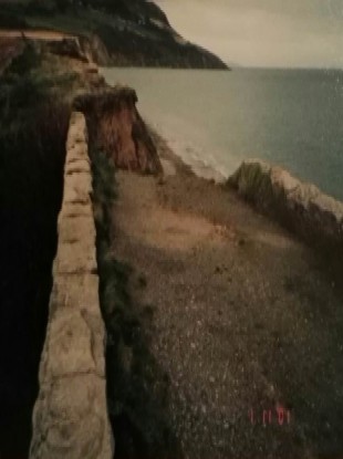 The old Bridge at North Beach in Greystones.
