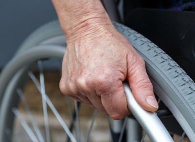 The woman had been in a wheelchair since coming out of hospital.