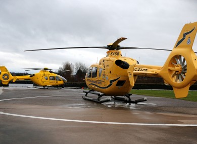 A police helicopter was employed to disperse the crowd.
