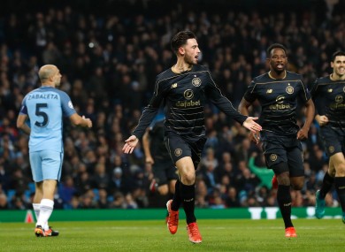 Roberts celebrates his opener.