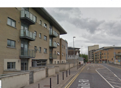 The apartment complex on the Greenhills Road in Tallaght which went on fire.