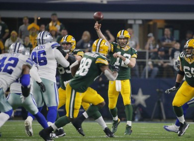 Aaron Rodgers produced an unbelievable throw just when it mattered most last night.