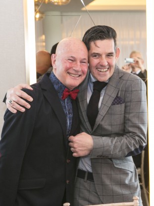 Fr Bernard Lynch (left) with his partner Billy Desmond