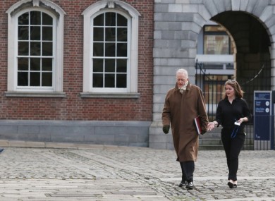 Justice Peter Charleton on the opening day of the Disclosures Tribunal in Dublin Castle.