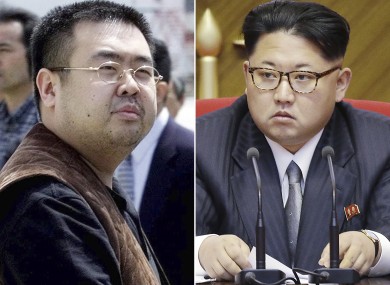 Kim Jong Nam, left, and his half-brother North Korea's leader Kim Jong Un, right.