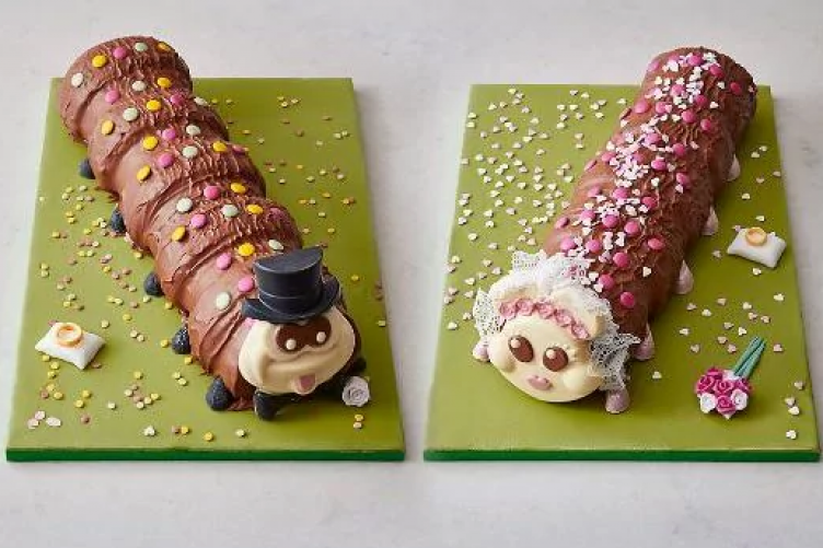 M S Are Now Making Colin The Caterpillar Wedding Cakes