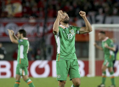 Walters has played every minute of Ireland's World Cup qualifying campaign so far.
