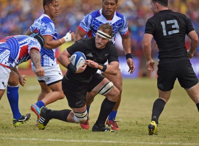 Kieran Read in action when the ABs visited Samoa in 2015.