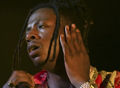 Joey Badass will definitely wear protective eyewear next time