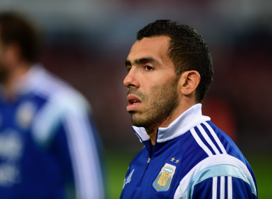 Carlos Tevez (file pic).