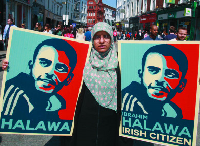 Fatima Halawa pictured during Ibrahim's imprisonment in May 2016.