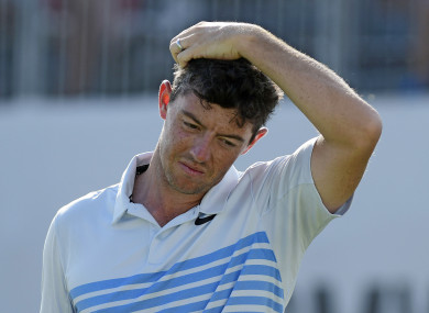 Rory McIlroy pictured at the BMW Championship.