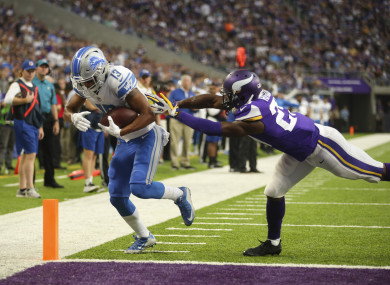 The Lions already have a win over the Vikings this season.