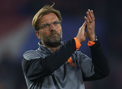 Jurgen Klopp (file pic).