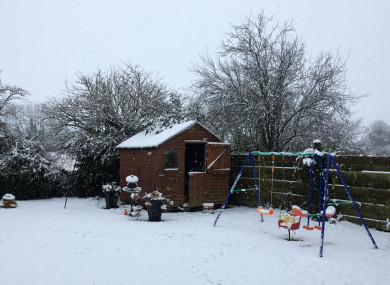 Snow scenes in Portlaoise, Co Laois.