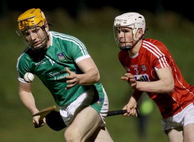 Limerick's Seamus Flanagan alongside David Griffin.