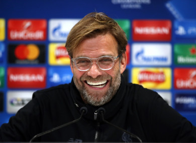 Jurgen Klopp (file pic).