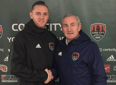 Cherrie with manager John Caulfield.