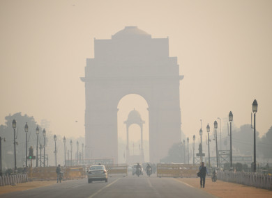 Delhi, India covered in heavy smog in November 2017