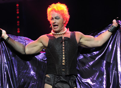 Craig McLachlan performs as Frank N Furter during a media call for The Rocky Horror Show in 2014.