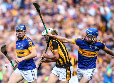 Jason Forde and John McGrath in action in the 2016 All-Ireland final against Kilkenny.
