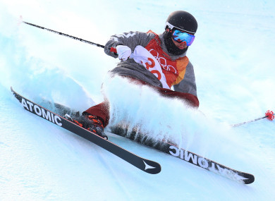 USA's Gus Kenworthy during run 3 in the Men's Ski Slopestyle Skiing at the Pheonix Snow Park during day nine of the PyeongChang 2018 Winter Olympic Games.