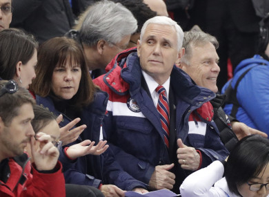 Mike Pence attended the beginning of the Winter Olympics