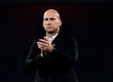 Jaap Stam was unable to replicate the success of his first season at the club.