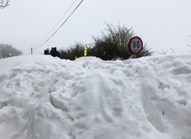 Snow scenes last week in Cromwellstown Road, Kilteet, on the Dublin/Wicklow/ Kildare border.