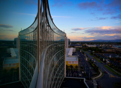 The view from the Crowne Plaza in Blanchardstown