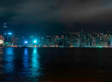 Many buildings turned their lights out in Hong Kong last year.