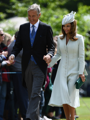 David and Jane Matthews at the wedding of Pippa Middleton and their son James Matthews.