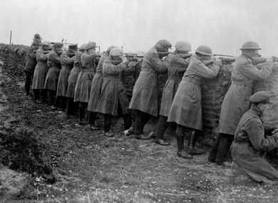 Republican forces entrenched in County Leitrim during the Civil War in 1922.
