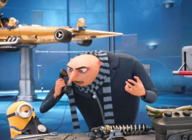 Still from a Sky ad featuring Despicable Me characters