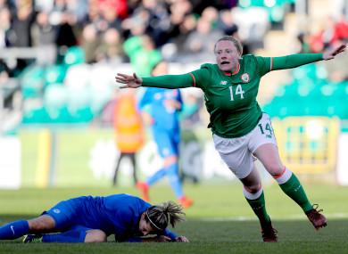 Amber Barrett and Leanne Kiernan grabbed the goals.