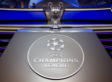 The Champions League trophy (file pic).