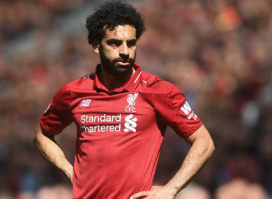 Liverpool forward Mohamed Salah will face Madrid on Saturday.