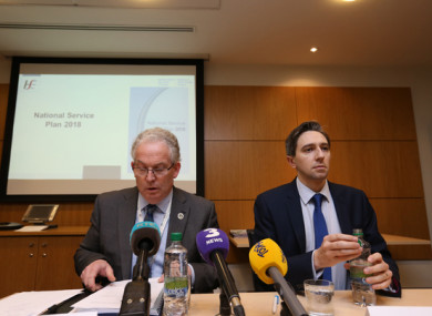 Tony O'Brien with Minister for Health Simon Harris