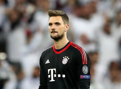 Bayern Munich goalkeeper Sven Ulreich.