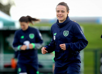 Ireland striker Aine O'Gorman.