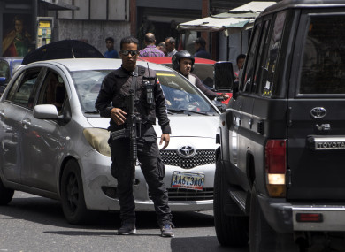 File photo of a Venezuelan security officer.