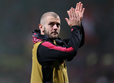 Jack Wilshere in his final season at Arsenal