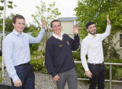 Brothers Patrick, Ben and Liam Kinsella.