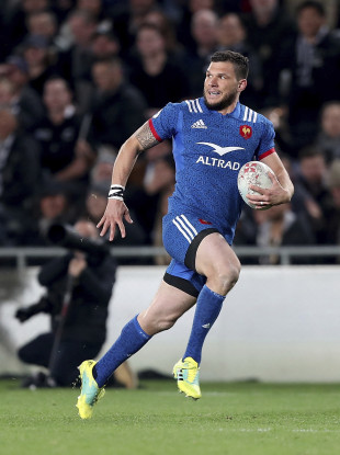Remy Grosso of France pictured competing against New Zealand.
