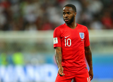 Counter attack: England's Raheem Sterling has had his say.