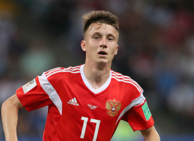Russia international Aleksandr Golovin