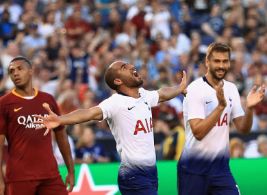 Brazilian Lucas Moura scored a brace for Spurs on Wednesday night.