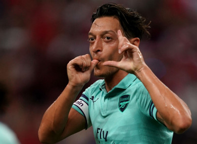 Arsenal midfielder Mesut Özil.
