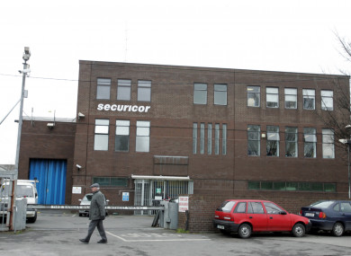 The securicor depot in Rialto where Mr Richardson was ordered to go to work as normal.